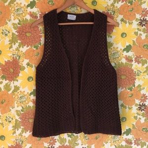 Vintage crocheted vest